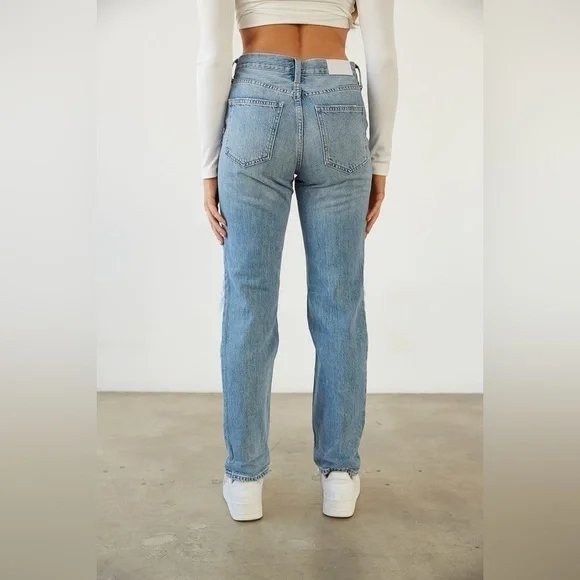 PISTOLA Presley Distressed Rock or Bust Jeans SIZE 25 - Picture 5 of 11